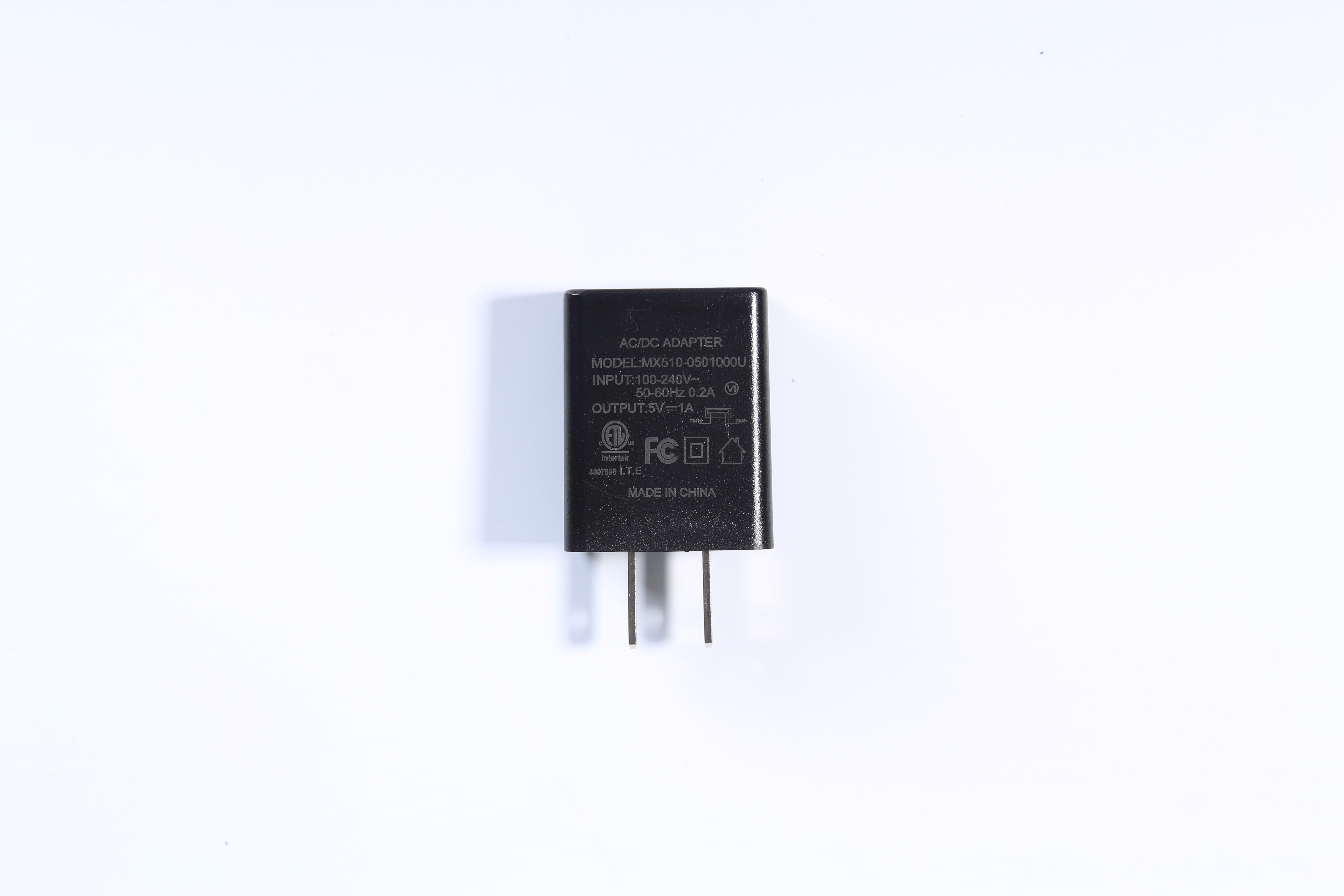 MX510-0501000型號(hào)5v1a美規(guī)電源適配器 ETL認(rèn)證