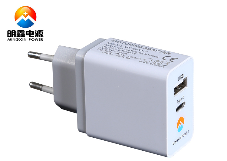 MX30pd充電器 TYPE-C+usb2.0雙口過KC KCC CE FCC認(rèn)證